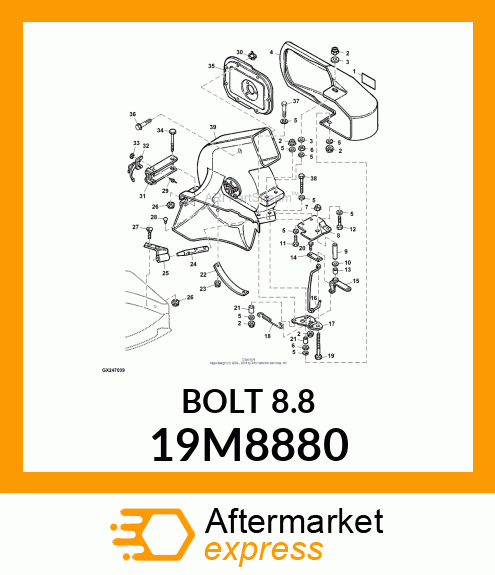 SCREW, HEX HEAD, METRIC 19M8880