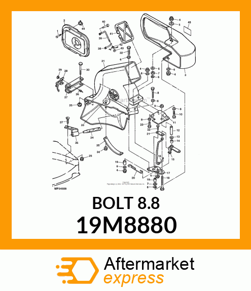 SCREW, HEX HEAD, METRIC 19M8880