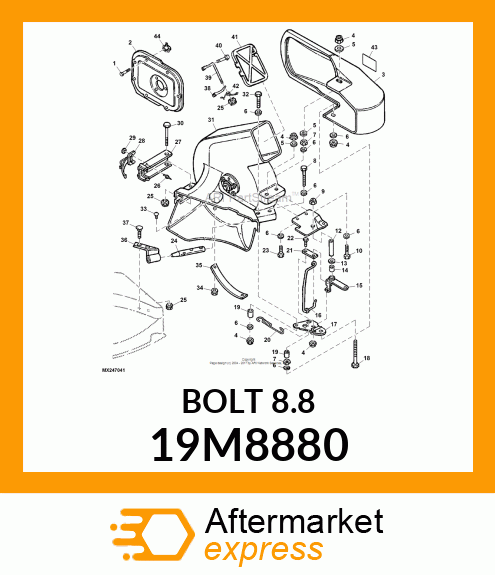 SCREW, HEX HEAD, METRIC 19M8880