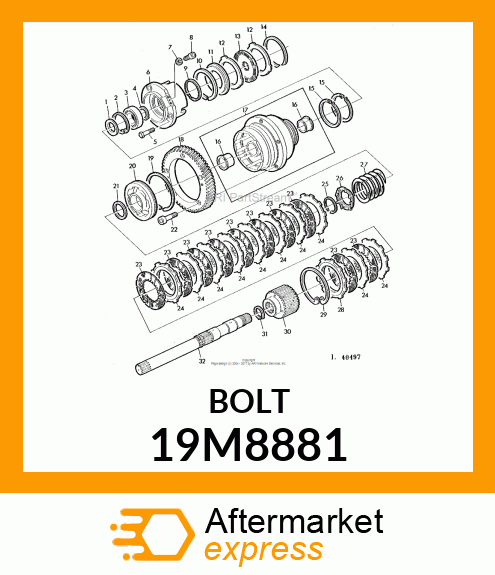 SCREW, HEX SOCKET HEAD, METRIC 19M8881