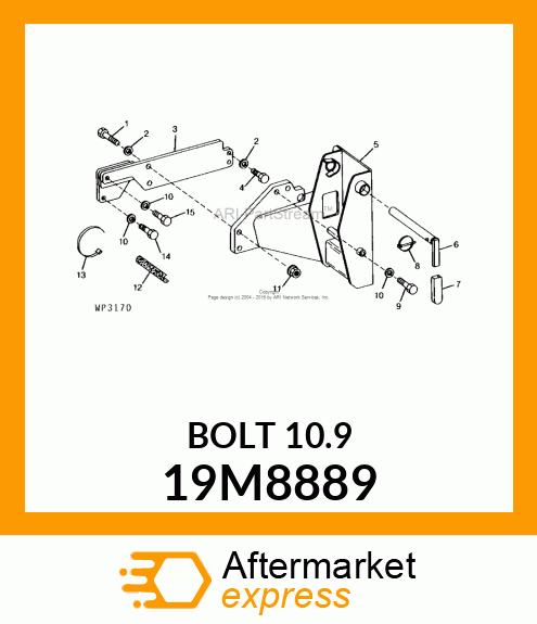 SCREW, HEX HEAD, METRIC 19M8889