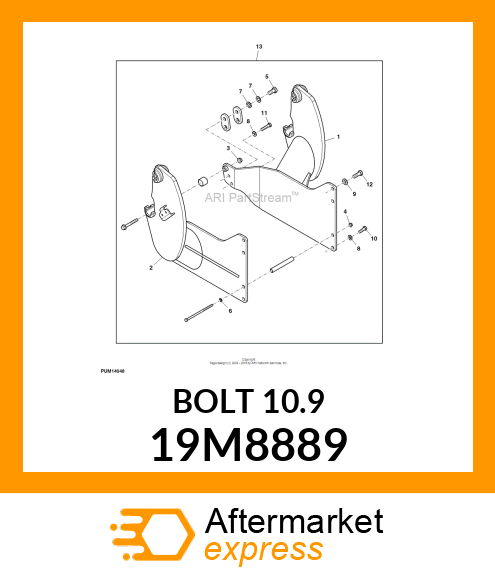 SCREW, HEX HEAD, METRIC 19M8889