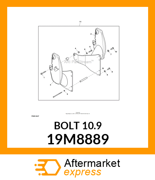 SCREW, HEX HEAD, METRIC 19M8889