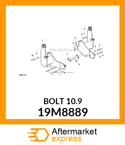 SCREW, HEX HEAD, METRIC 19M8889