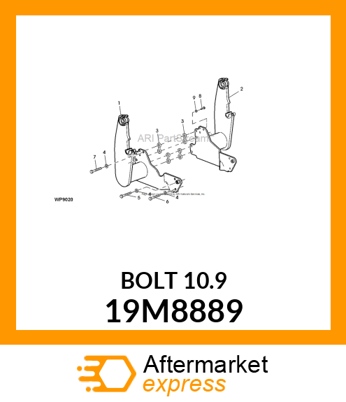 SCREW, HEX HEAD, METRIC 19M8889