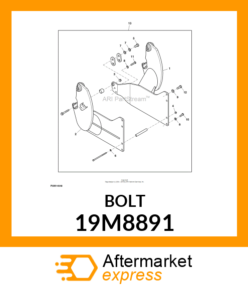 SCREW, HEX HEAD, METRIC 19M8891