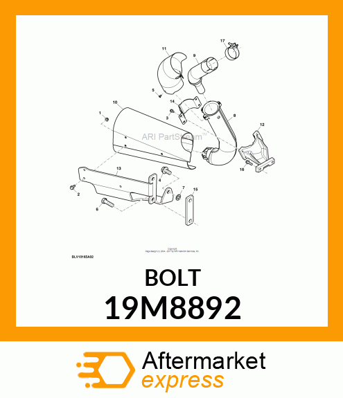 SCREW, HEX HEAD, METRIC 19M8892