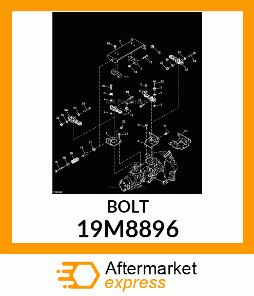 SCREW, FLANGED, METRIC 19M8896