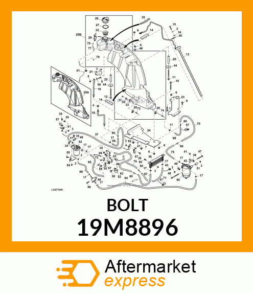 SCREW, FLANGED, METRIC 19M8896