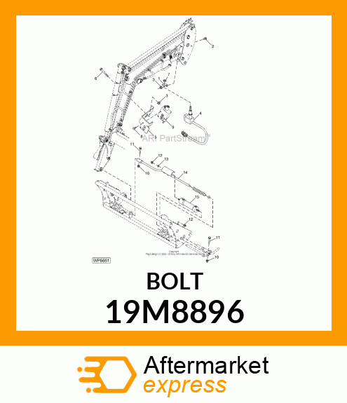 SCREW, FLANGED, METRIC 19M8896