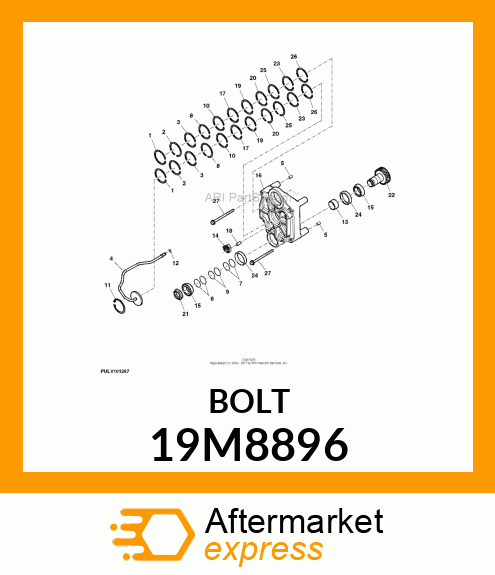 SCREW, FLANGED, METRIC 19M8896