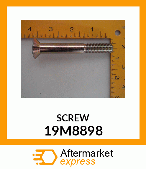 SCREW, HEX FLAT CTSK HEAD, METRIC 19M8898