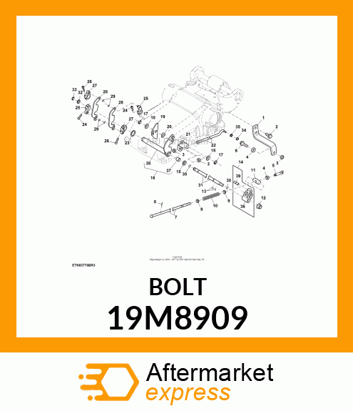 SCREW, FLANGED, METRIC 19M8909