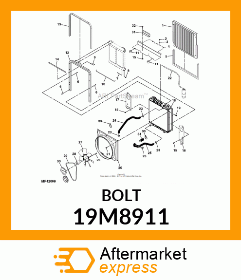 SCREW, FLANGED, METRIC 19M8911