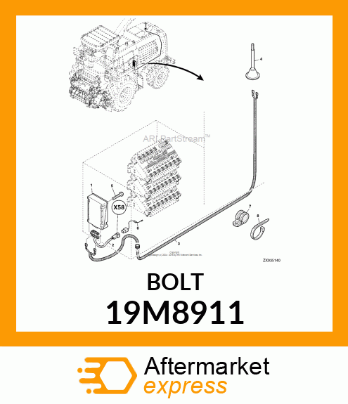 SCREW, FLANGED, METRIC 19M8911