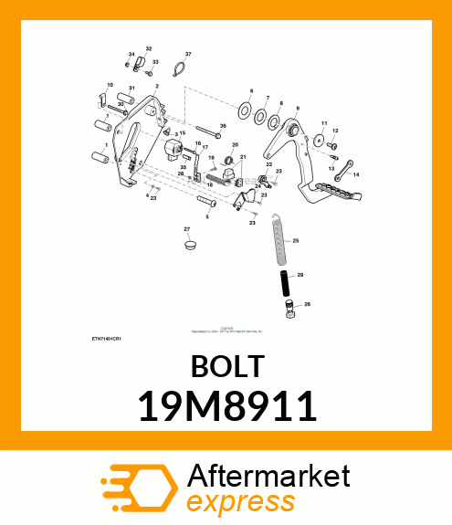 SCREW, FLANGED, METRIC 19M8911