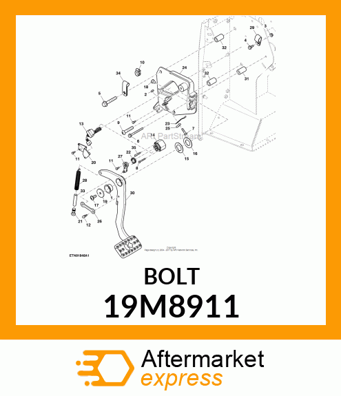 SCREW, FLANGED, METRIC 19M8911