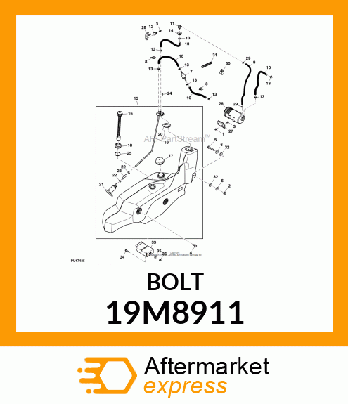 SCREW, FLANGED, METRIC 19M8911