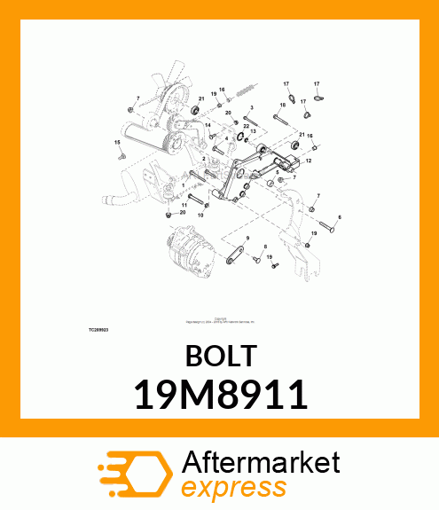 SCREW, FLANGED, METRIC 19M8911