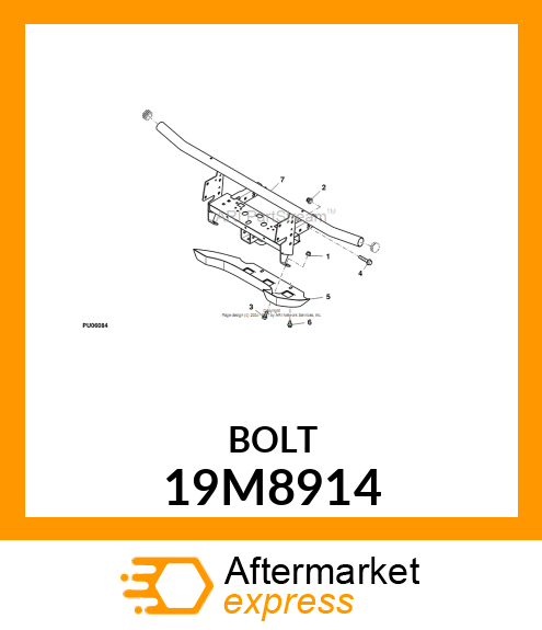 SCREW, FLANGED, METRIC 19M8914