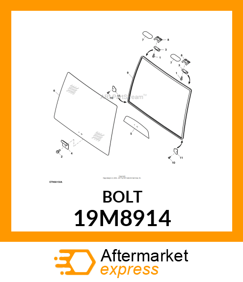 SCREW, FLANGED, METRIC 19M8914