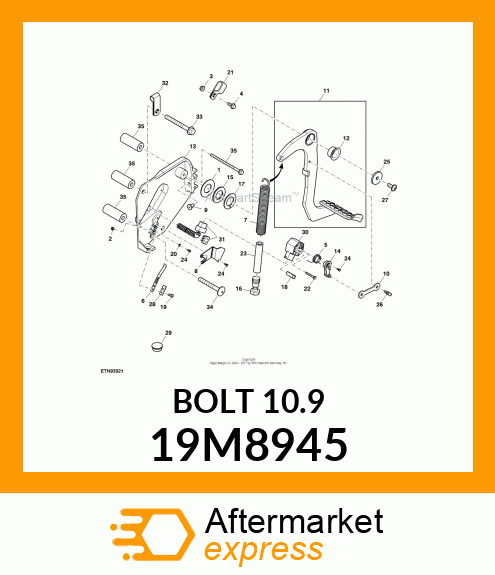 SCREW, FLANGED, METRIC 19M8945