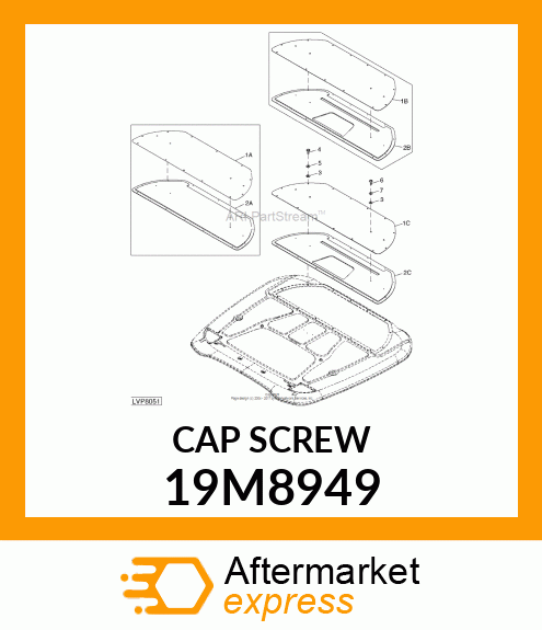 SCREW, HEX HEAD, METRIC 19M8949