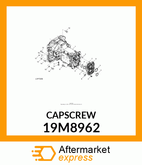 SCREW, HEX HEAD, METRIC 19M8962