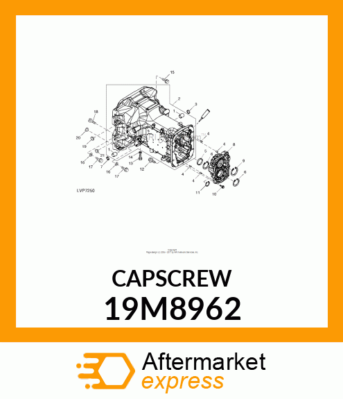 SCREW, HEX HEAD, METRIC 19M8962