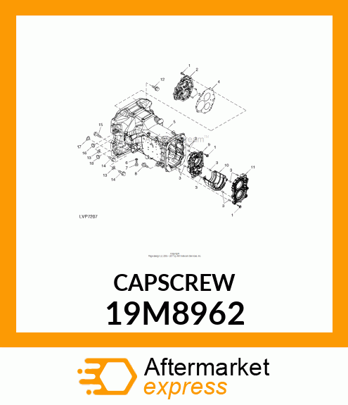 SCREW, HEX HEAD, METRIC 19M8962