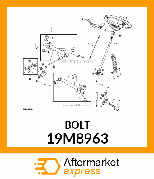 SCREW, HEX SOCKET HEAD, METRIC 19M8963