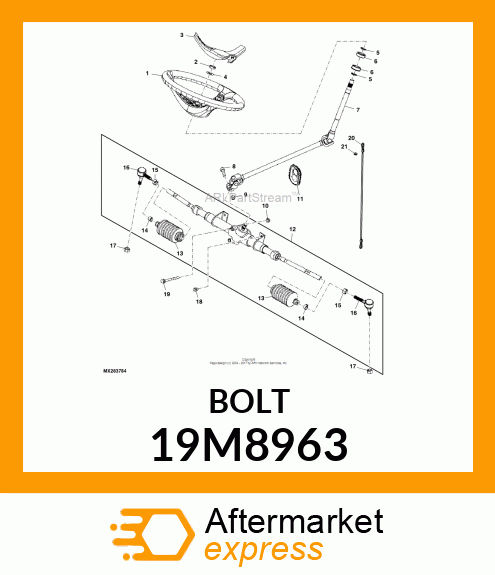 SCREW, HEX SOCKET HEAD, METRIC 19M8963