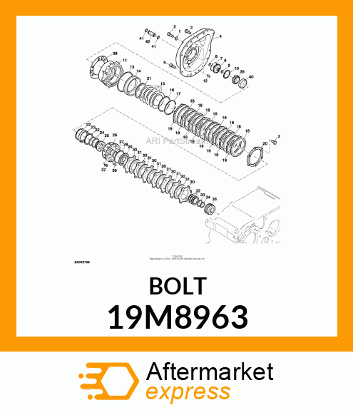 SCREW, HEX SOCKET HEAD, METRIC 19M8963