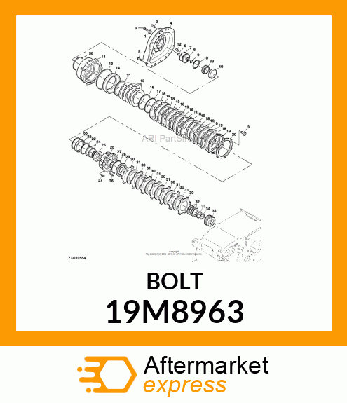 SCREW, HEX SOCKET HEAD, METRIC 19M8963