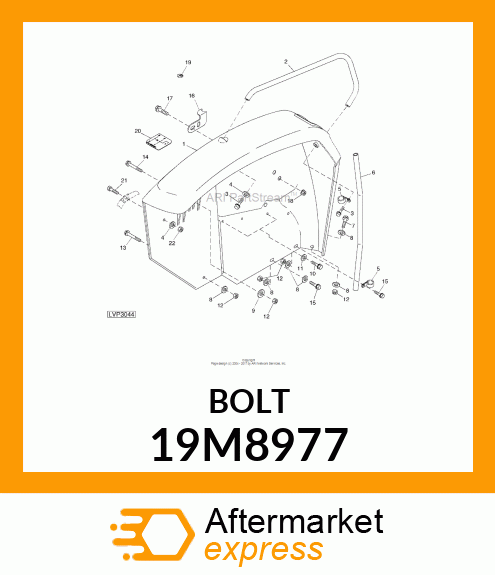 SCREW, FLANGED, METRIC 19M8977