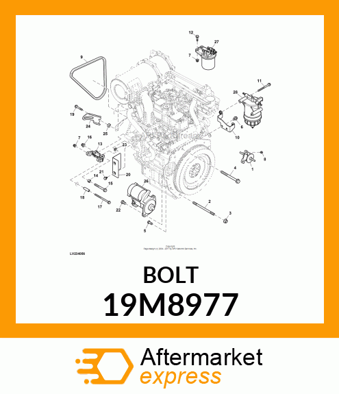 SCREW, FLANGED, METRIC 19M8977