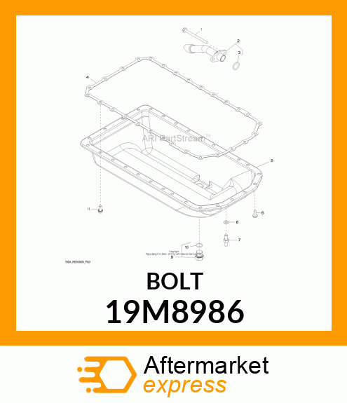 SCREW, FLANGED, METRIC 19M8986