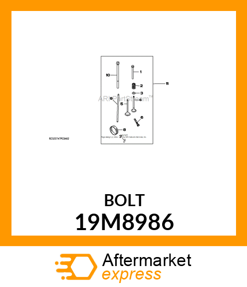 SCREW, FLANGED, METRIC 19M8986