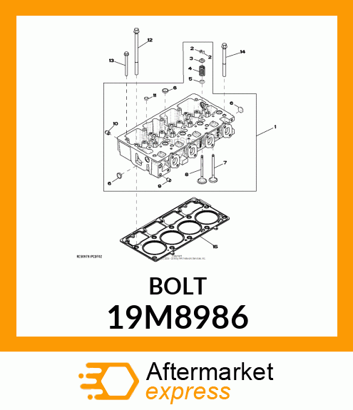 SCREW, FLANGED, METRIC 19M8986