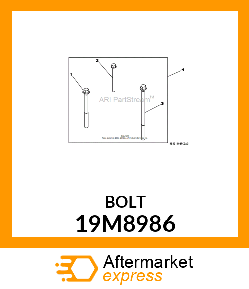 SCREW, FLANGED, METRIC 19M8986