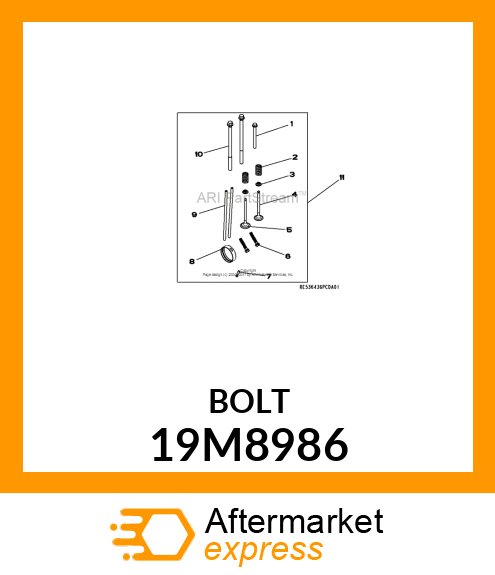 SCREW, FLANGED, METRIC 19M8986