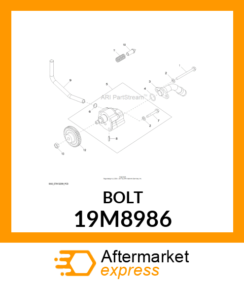 SCREW, FLANGED, METRIC 19M8986