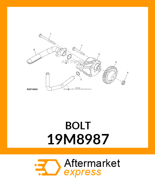 SCREW, FLANGED, METRIC 19M8987