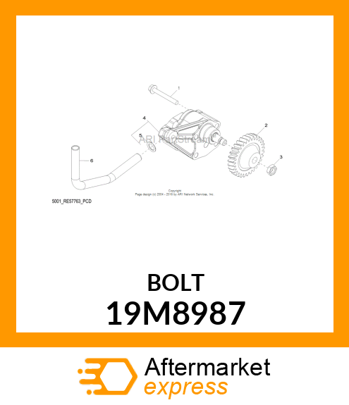 SCREW, FLANGED, METRIC 19M8987