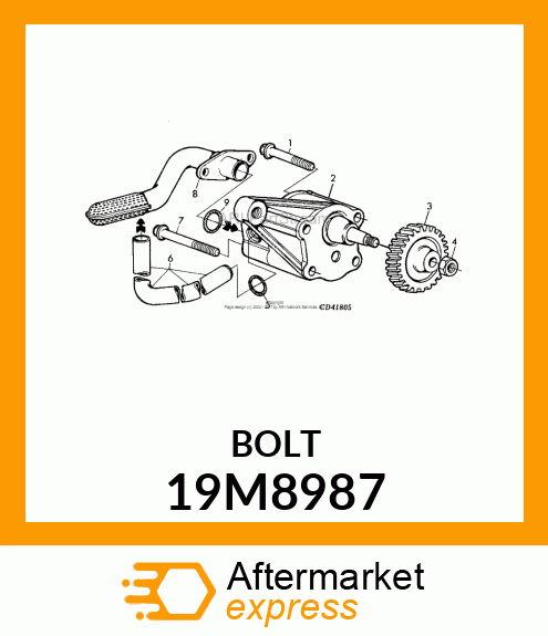 SCREW, FLANGED, METRIC 19M8987