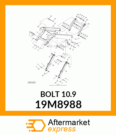 SCREW, FLANGED, METRIC 19M8988