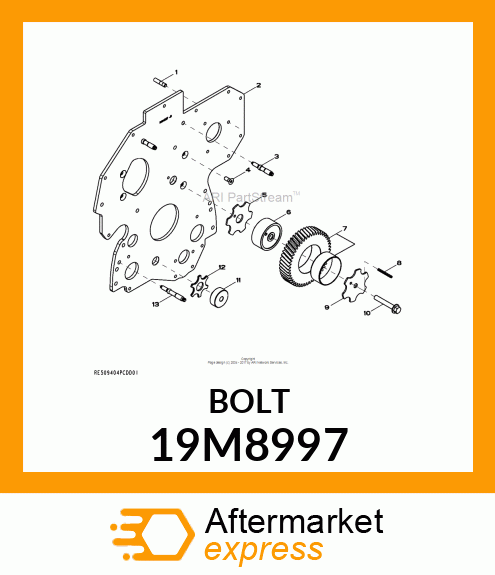 SCREW, FLANGED, METRIC 19M8997