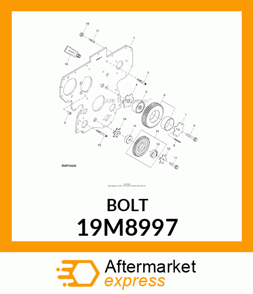 SCREW, FLANGED, METRIC 19M8997