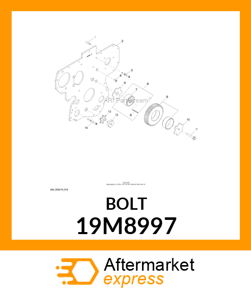 SCREW, FLANGED, METRIC 19M8997