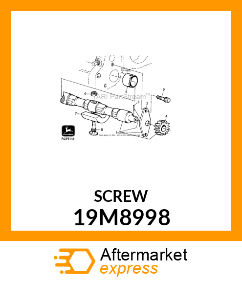 SCREW, FLANGED, METRIC 19M8998